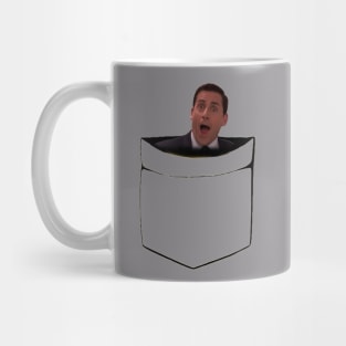 Michael Scott Steve Carell The Office Funny Pocket T-Shirt Mug